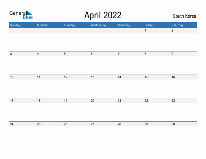 Fillable April 2022 Calendar