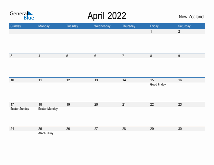 Fillable April 2022 Calendar