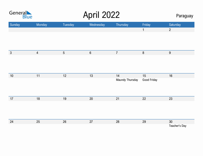 Fillable April 2022 Calendar