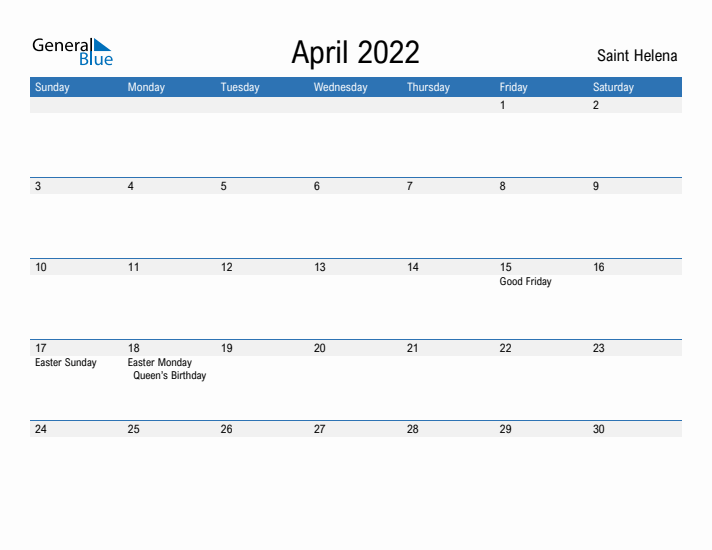 Fillable April 2022 Calendar