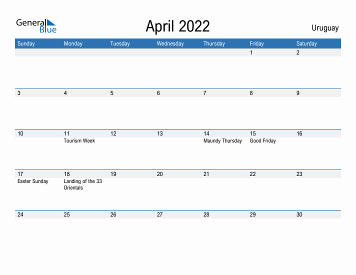 Fillable April 2022 Calendar