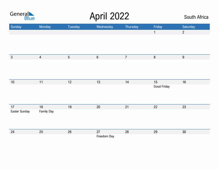 Fillable April 2022 Calendar