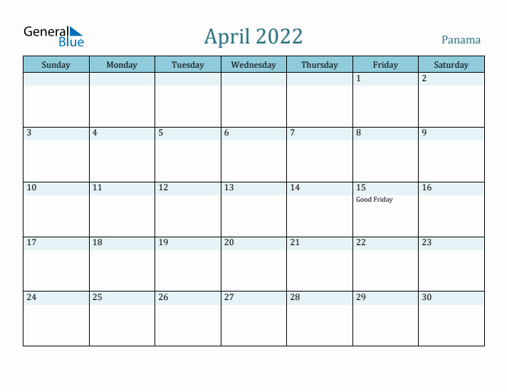 April 2022 Calendar with Holidays