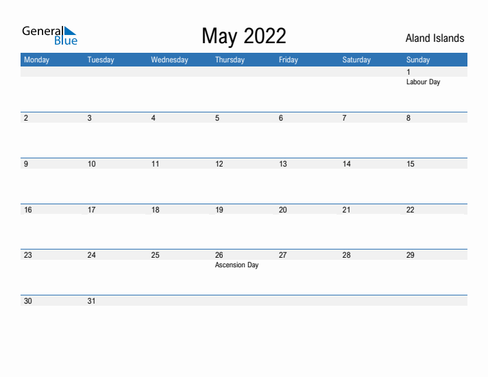 Fillable May 2022 Calendar