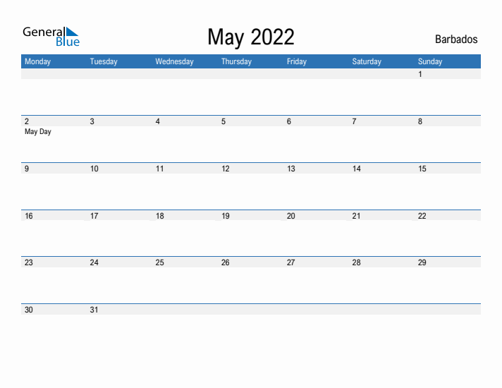 Fillable May 2022 Calendar