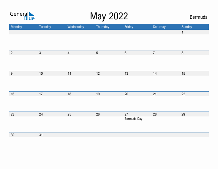 Fillable May 2022 Calendar