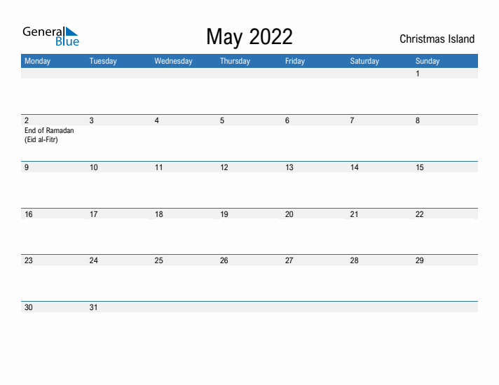 Fillable May 2022 Calendar