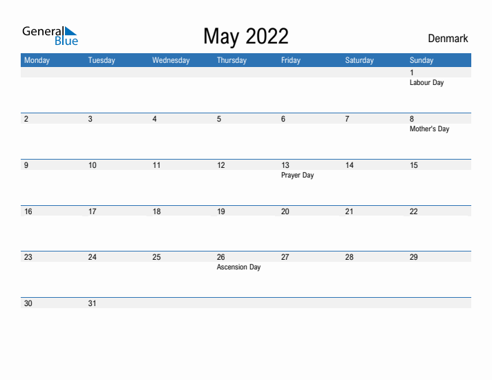 Fillable May 2022 Calendar