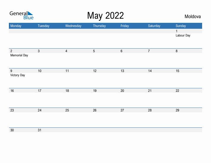 Fillable May 2022 Calendar