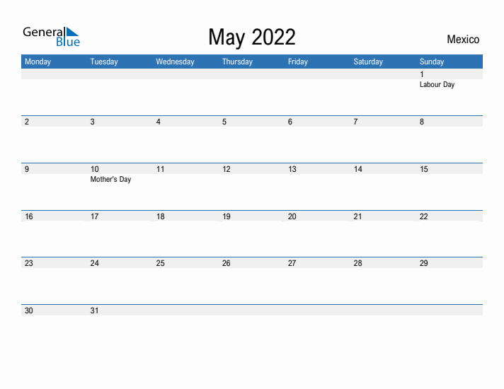 Fillable May 2022 Calendar