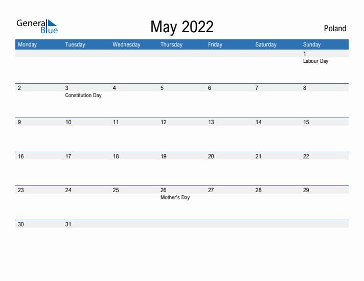 Fillable May 2022 Calendar