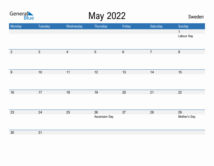 Fillable May 2022 Calendar