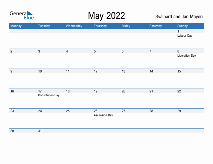 Fillable May 2022 Calendar