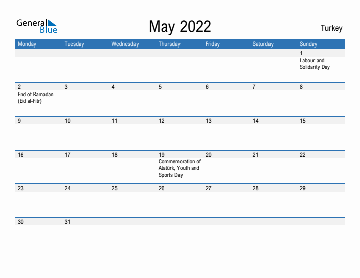 Fillable May 2022 Calendar