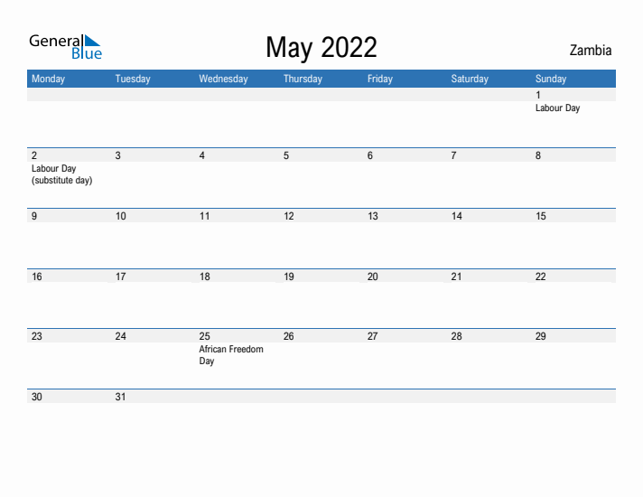 Fillable May 2022 Calendar