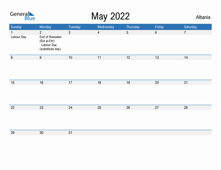 Fillable May 2022 Calendar