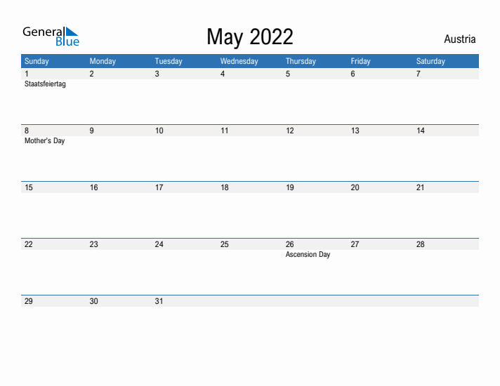 Fillable May 2022 Calendar