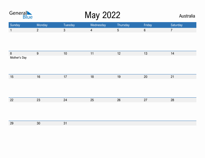 Fillable May 2022 Calendar