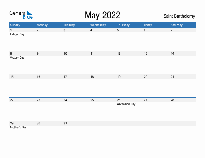 Fillable May 2022 Calendar