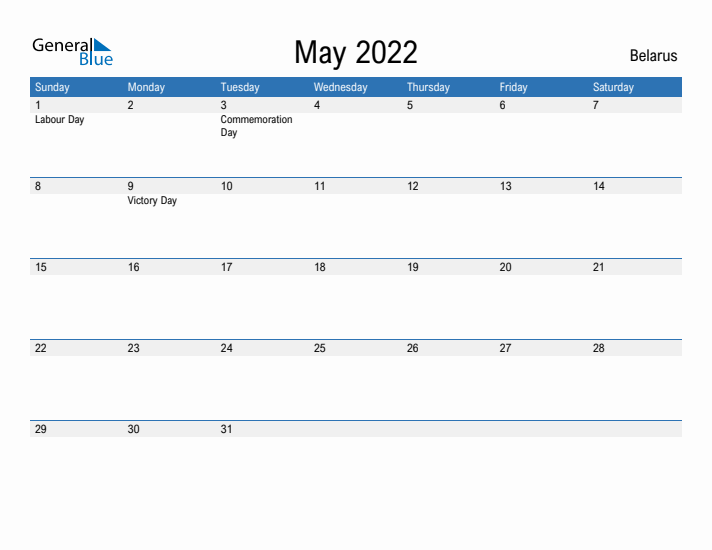 Fillable May 2022 Calendar