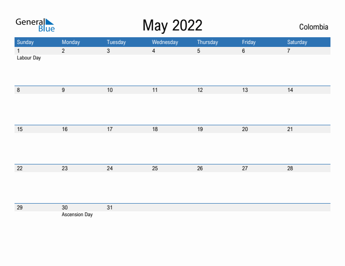 Fillable May 2022 Calendar