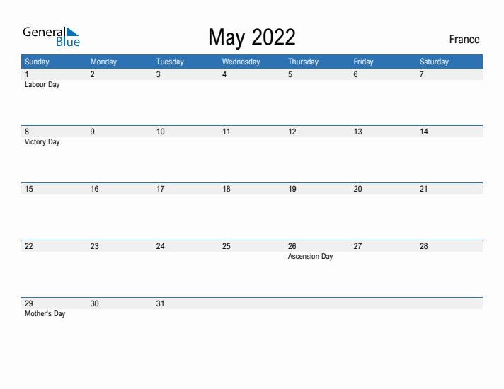 Fillable May 2022 Calendar