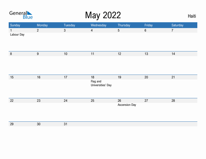 Fillable May 2022 Calendar