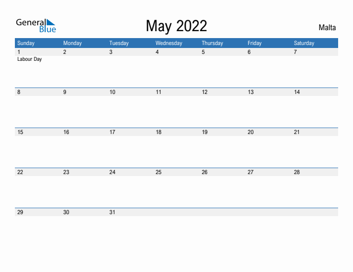 Fillable May 2022 Calendar