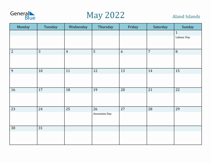 May 2022 Calendar with Holidays