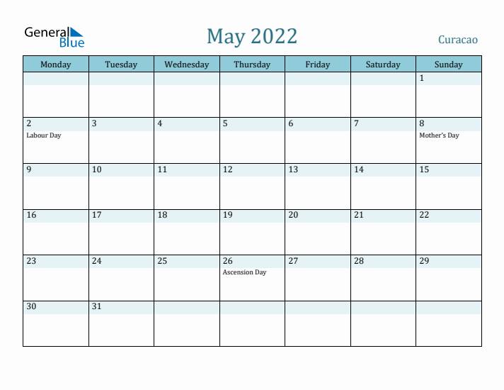 May 2022 Calendar with Holidays