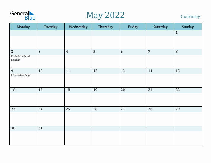 May 2022 Calendar with Holidays