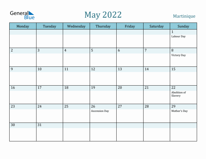 May 2022 Calendar with Holidays