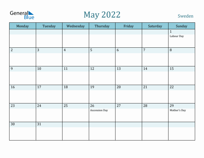 May 2022 Calendar with Holidays