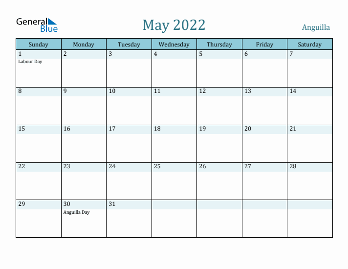 May 2022 Calendar with Holidays