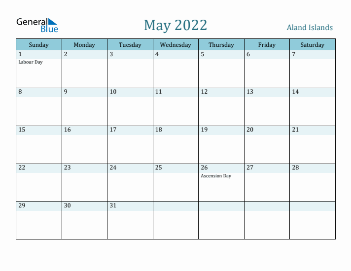 May 2022 Calendar with Holidays