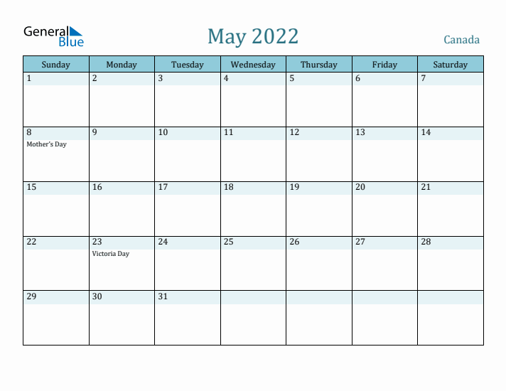 May 2022 Calendar with Holidays