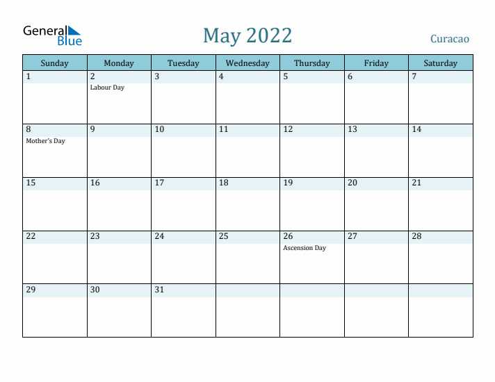 May 2022 Calendar with Holidays