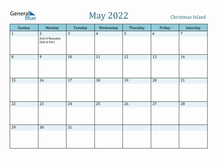 May 2022 Calendar with Holidays