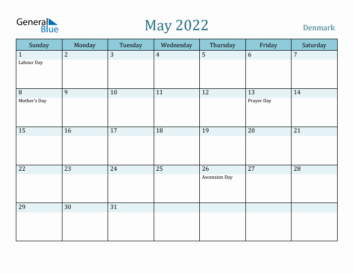 May 2022 Calendar with Holidays