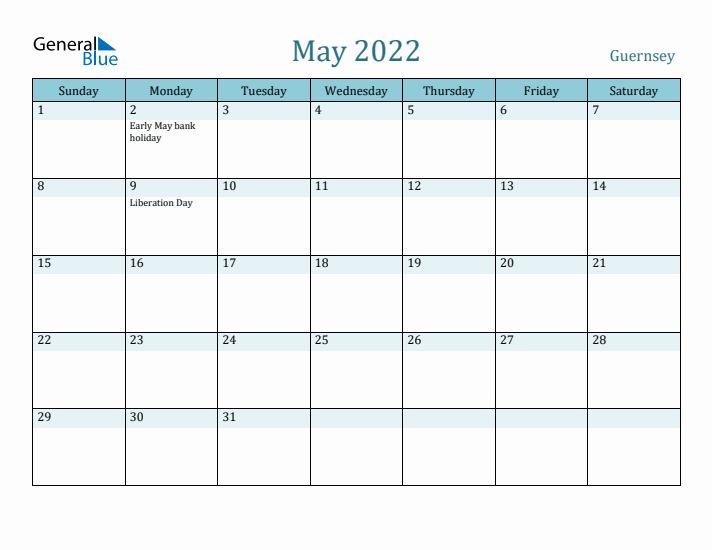 May 2022 Calendar with Holidays