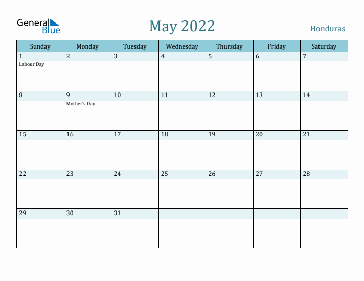 May 2022 Calendar with Holidays