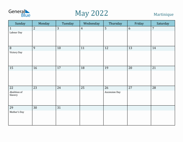 May 2022 Calendar with Holidays