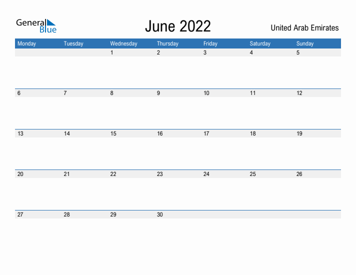 Fillable June 2022 Calendar