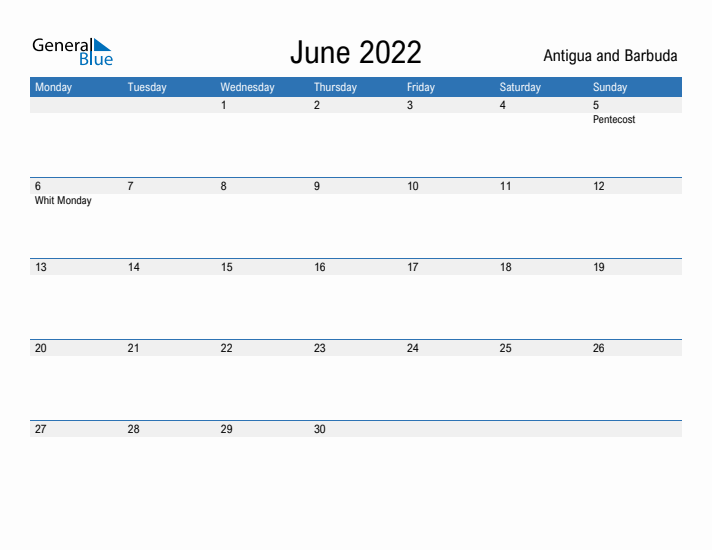 Fillable June 2022 Calendar