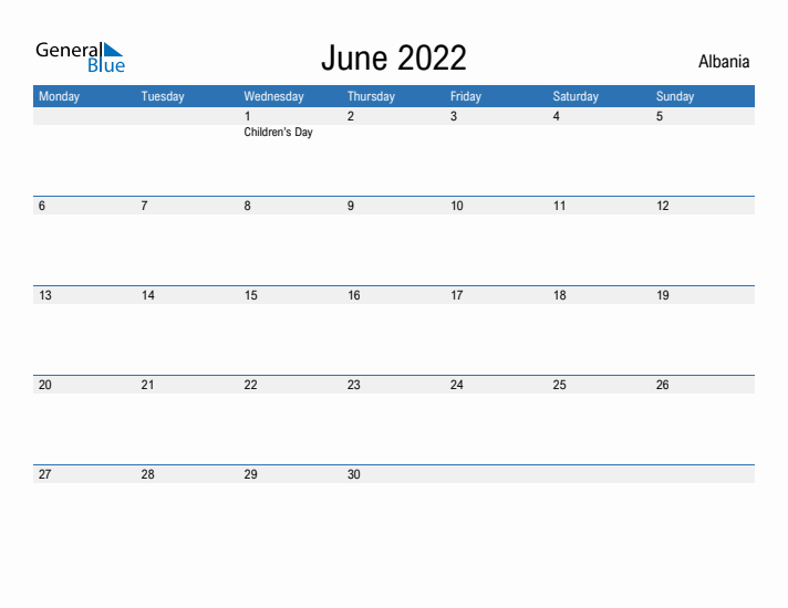 Fillable June 2022 Calendar