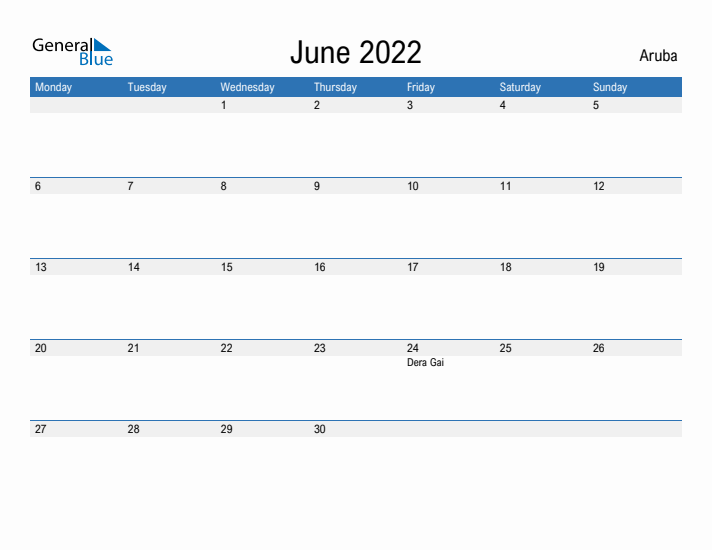 Fillable June 2022 Calendar