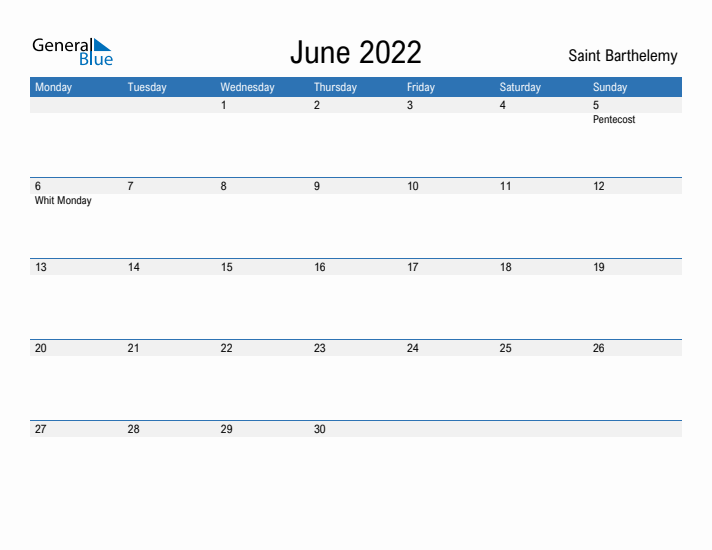 Fillable June 2022 Calendar