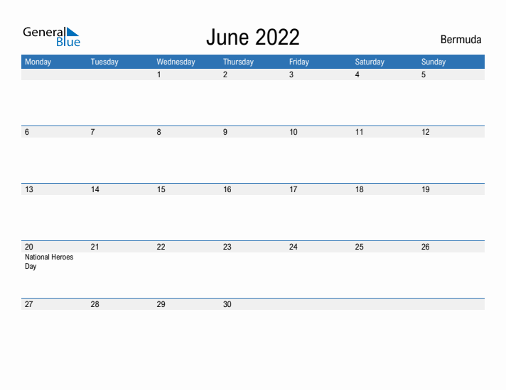 Fillable June 2022 Calendar