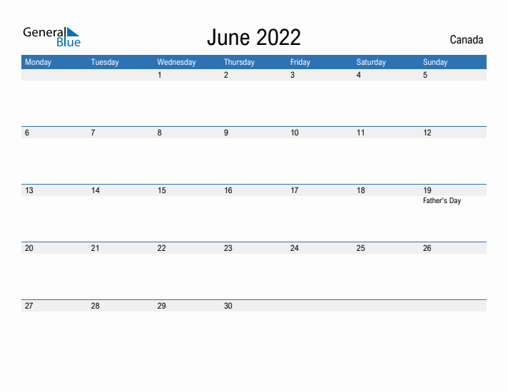 Fillable June 2022 Calendar