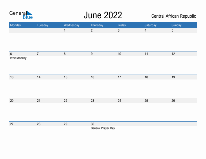 Fillable June 2022 Calendar